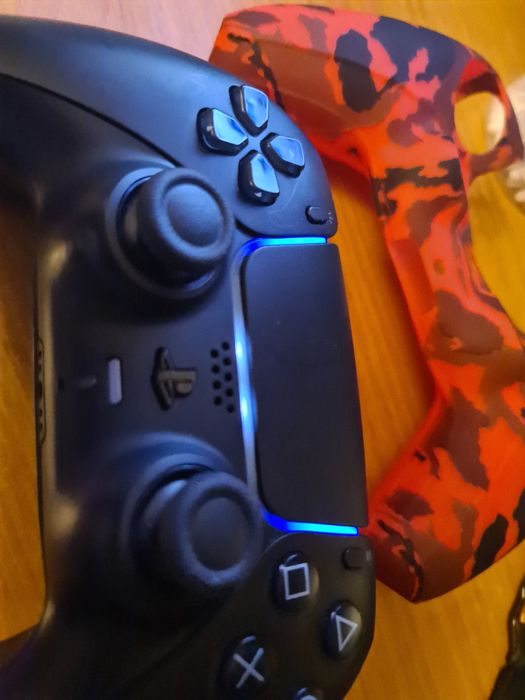 Controller ps5 dualsense negru/ joystick ps5 + husa