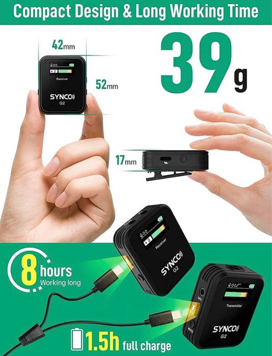 Проф. Безжичен микрофон. Брошка. Камера. Приемник. предавател микрофон