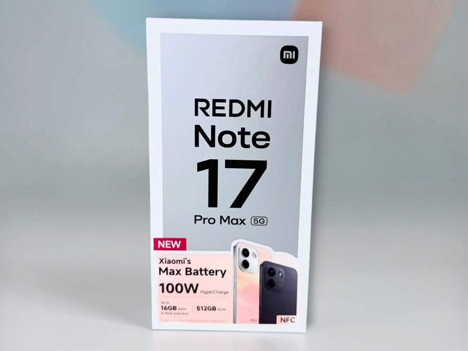 Xiaomi Redmi Note 17 Pro Max 5G 256GB 8RAM Black ЧИСТО НОВ! Неразпечатан! 2г. Гаранция!