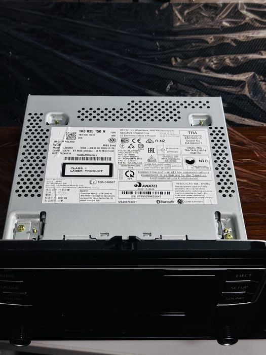 Casetofon/radio/CD/card SD/mufă jack-VW Transporter T6,T5,Caddy IV-OEM