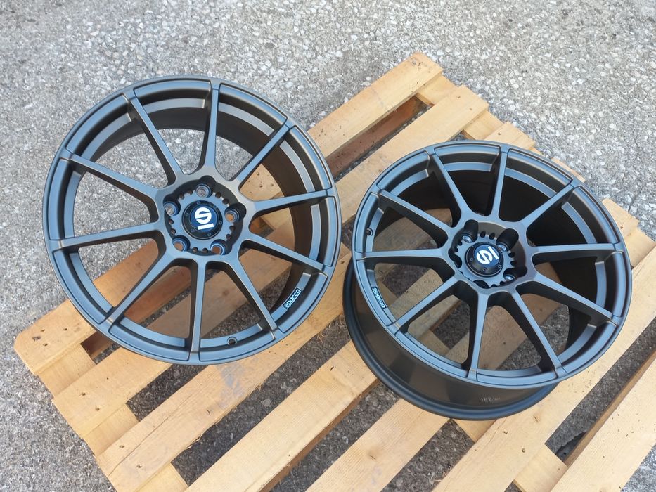18.5x100 Sparco Gara  Matt Bronz 8j et35 57.1 ц.о Golf Polo A3 S3 Seat Skoda Чисто Нови..