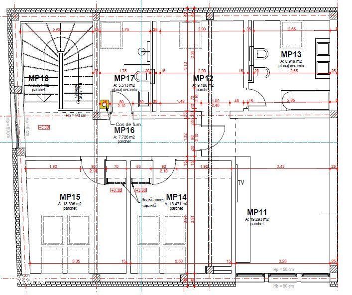 Casa tip duplex la 10min de centru! 3 nivele, teren 280mp