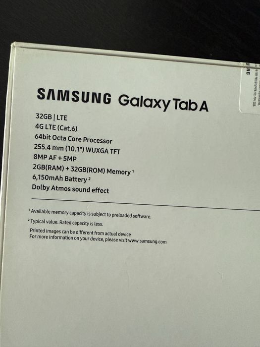 Samsung galaxy tab A 10 inch, 4 G