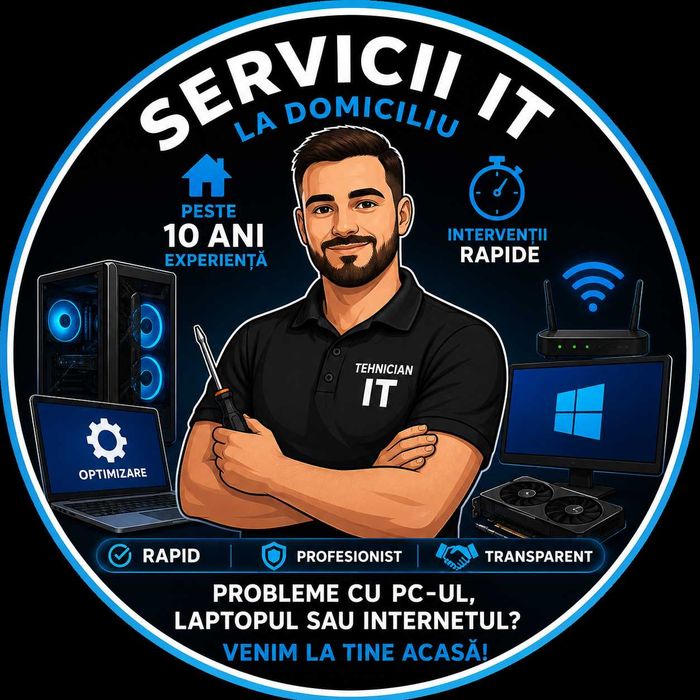 Servicii IT la Domiciliul Windows/Office/Optimizare/Licenta
