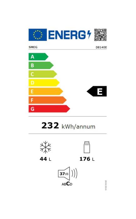 Нов хладилник за вграждане с фризер Smeg D8140E  см. 54 ч. 145