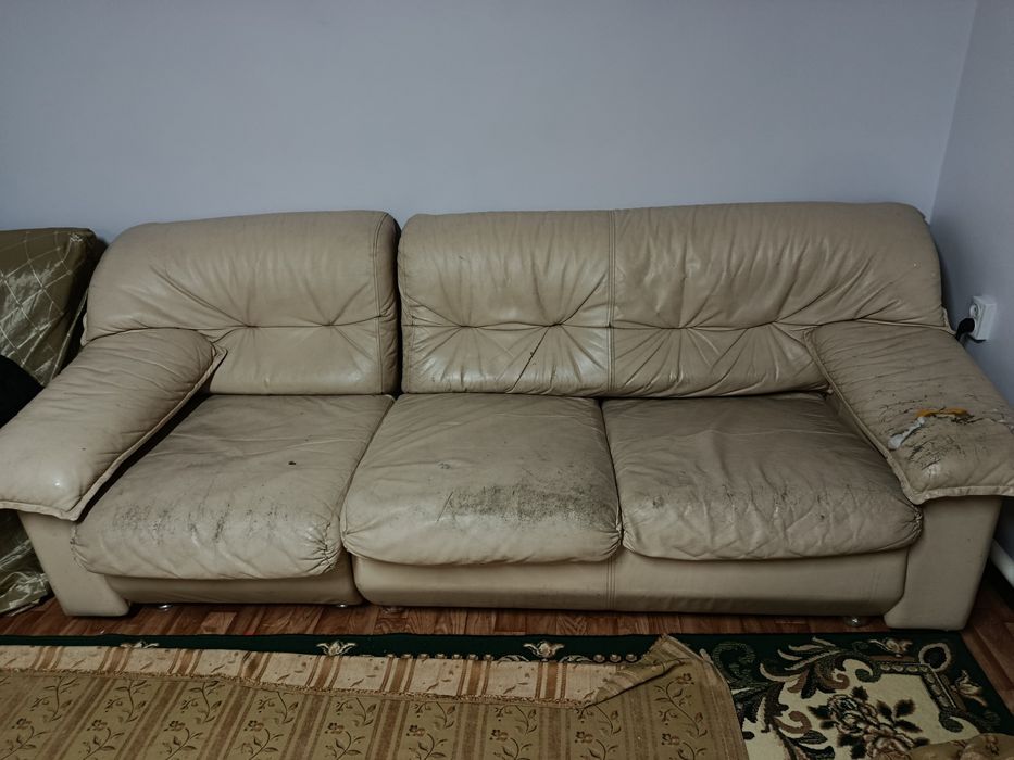 Диван ,кожанный.