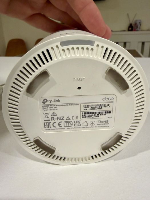 TP-Link Deco X20 (ver: 3.0) Wi-Fi 6 Dual-Band Gigabit AX1800