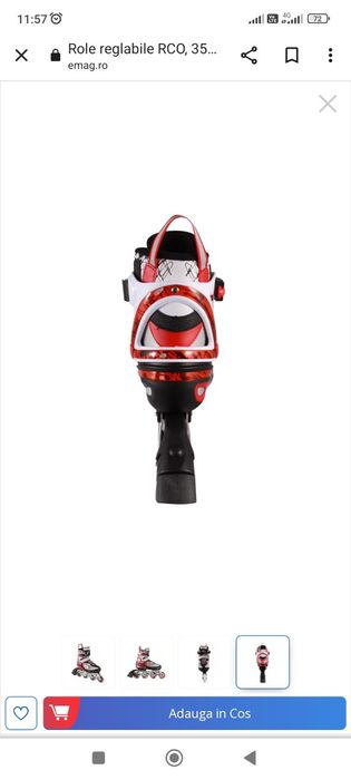 Role reglabile RCO, 35-38, Rosu, SS5008M-B