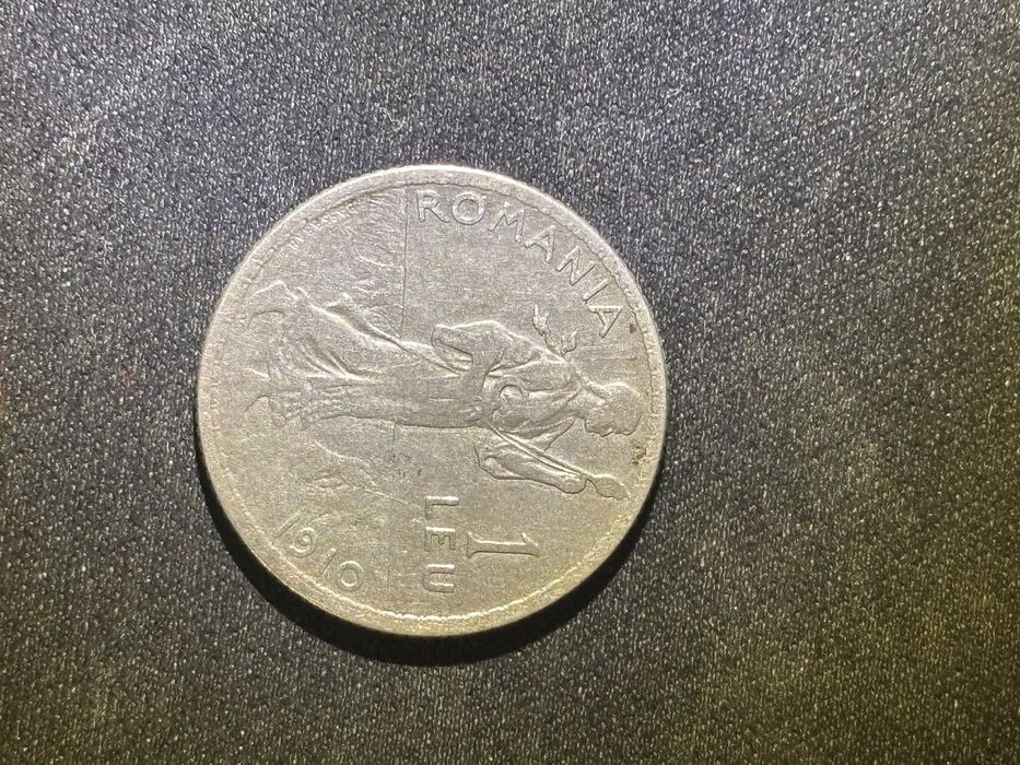 Moneda Carol I 1910 1 leu