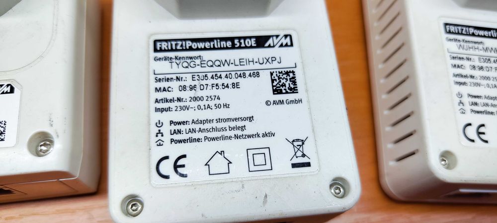 FRITZ! Powerline 510E Set International 500 Mbit/s Ethernet LAN 3 buc