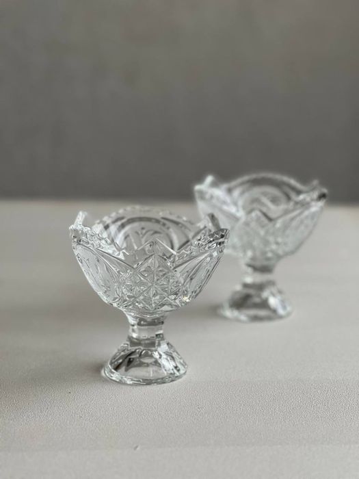 Хрустальные вазочки 2 шт.