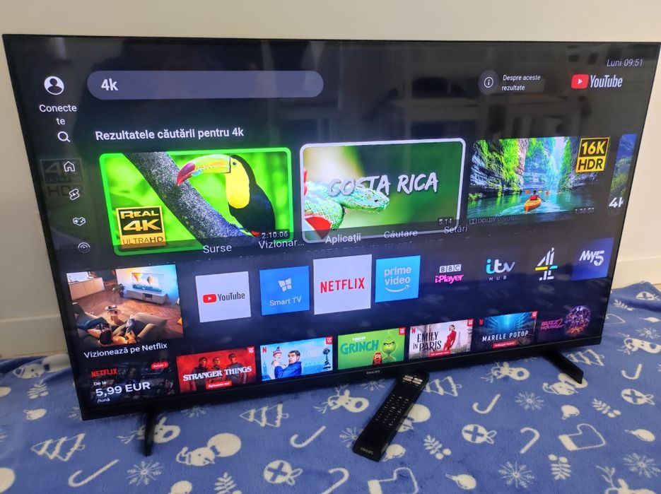 TV Smart 4k UHD Philips 108 cm.