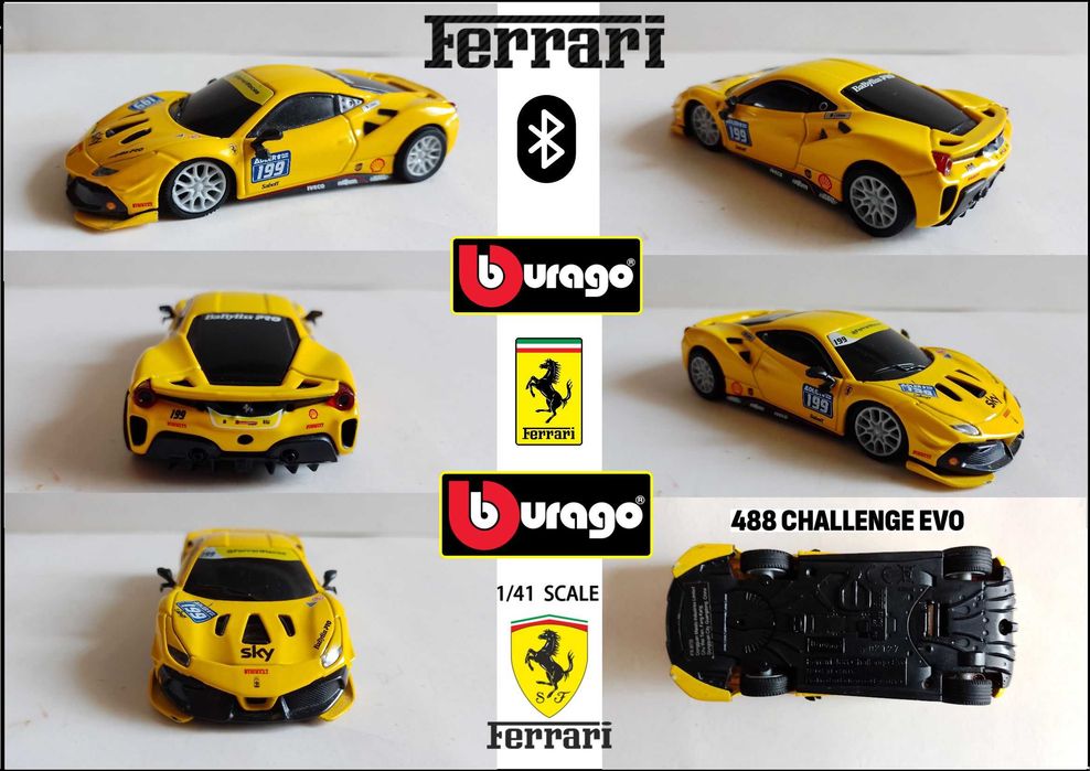 Ferrari Shell Racing Bluetooth Bburago - Мащаб 1:41