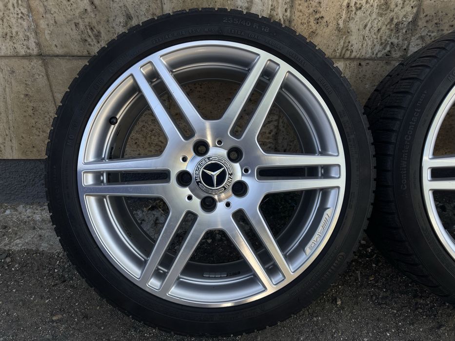 Jante Roti 18 Originale 5X112 Mercedes E Class C Class W212 W207 W204 AMG Coupe Anvelope 235 40 R18 / 255 35 R18 M+S