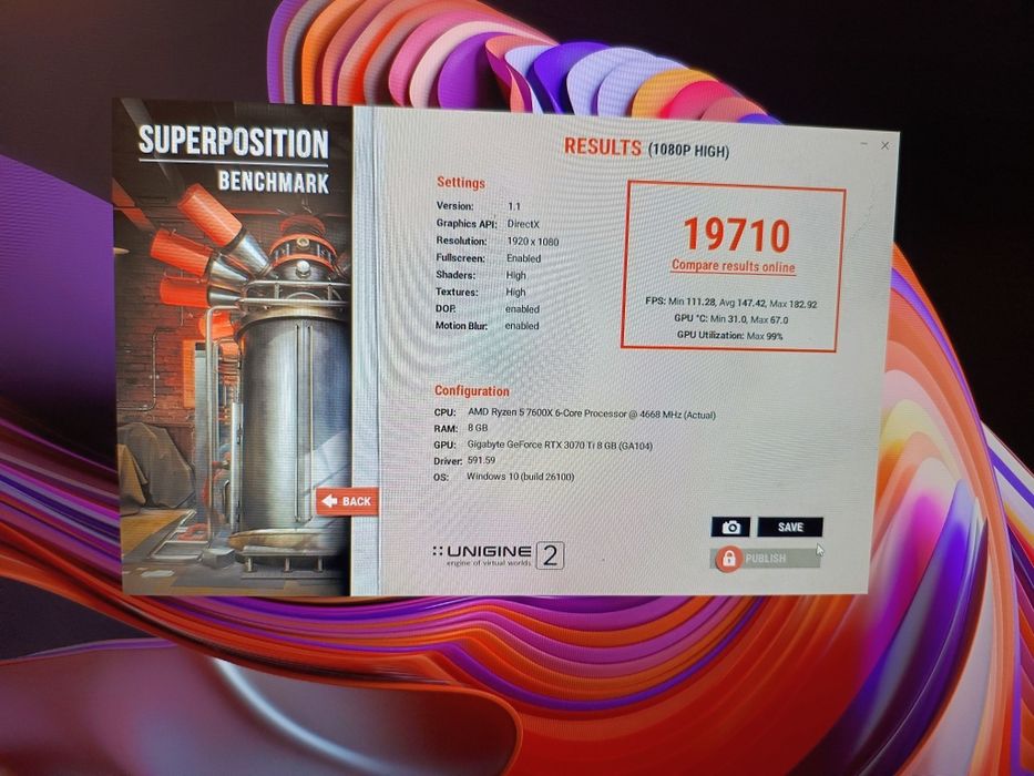 Se vinde PC Gaming AMD Ryzen 5 7600x+RTX 3070 TI
