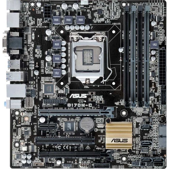 Дъно Дънна платка ASUS Q170M-C LGA 1151 DDR4 до 64GB OVERCLOCK