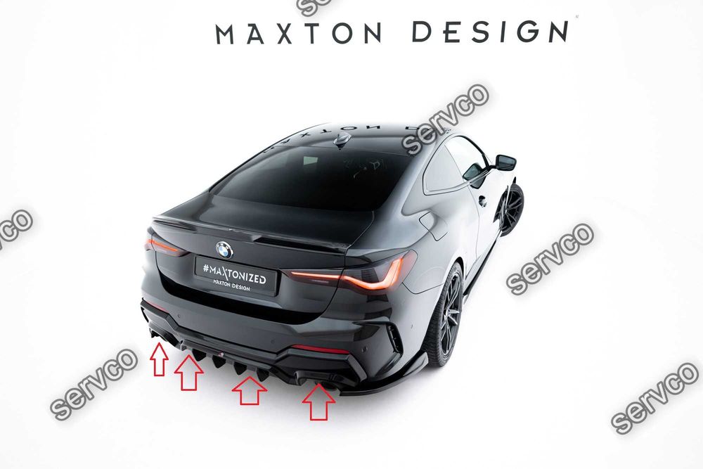 Difuzor bara spate Bmw Seria 4 M-Pack G22 / G23 / G22 Facelift / G23 Facelift 2020- v21 - Maxton Design