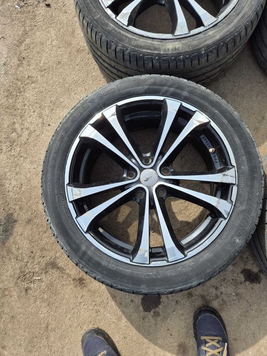 Set Jante aliaj 5x115 cu anvelope vara 245/45 r18 8j et 48  Latitude