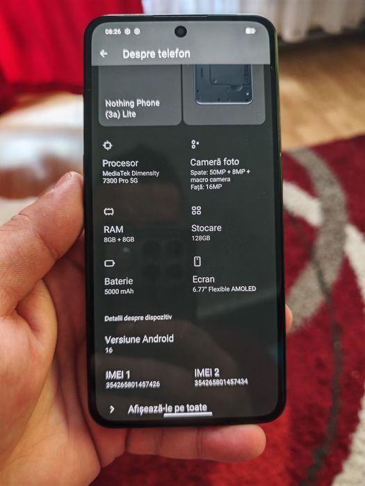 Vând sau Schimb Nothing Phone 3a LITE  5G