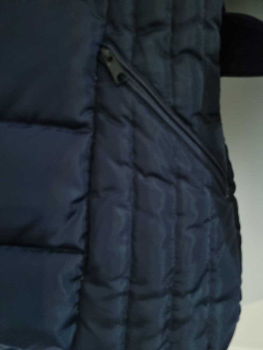 Geaca iarna, culoare bleumarin