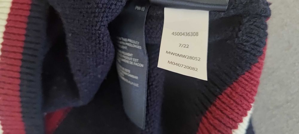 Свитер Tommy Hilfiger Monogram wool stripe crew neck