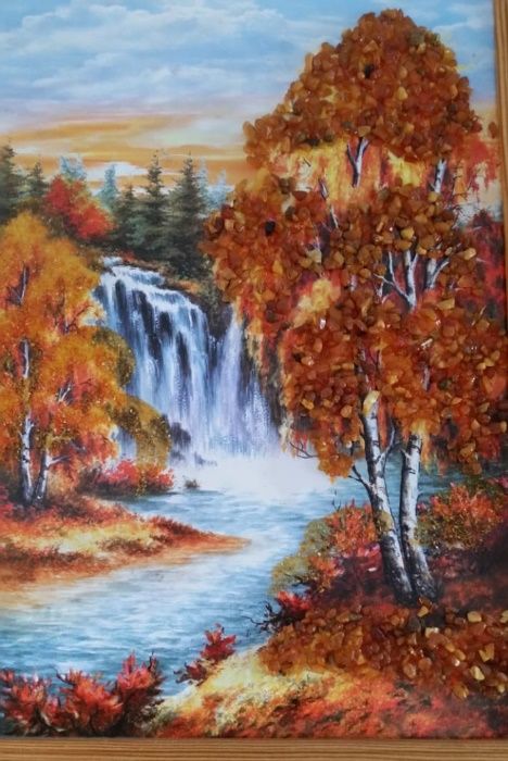 Картина с янтарём