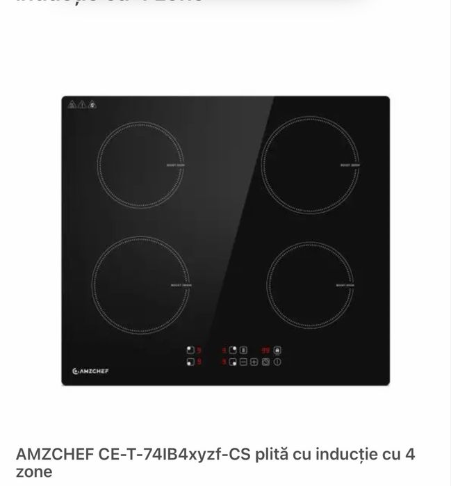 Plita electrica inductie 4 arzatoare