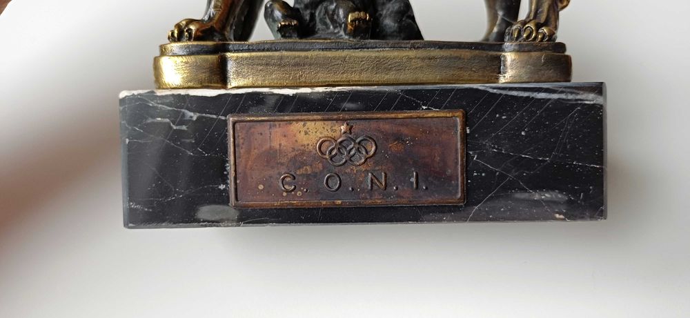 Scluptură bronz 'Romulus și Remus' C.O.N.i.