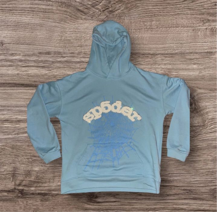 Hanorac Sp5der albastru-deschis