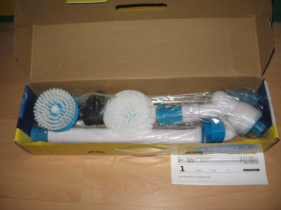 Електрическа четка за почистване на баня "Spin blaster"