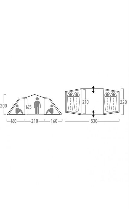 Продам палатку Outventure Twin Sky