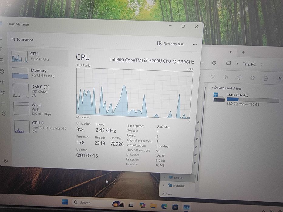 Laptop lenovo thinkpad l570 i5 6200u 8gb ddr4 ssd 128gb