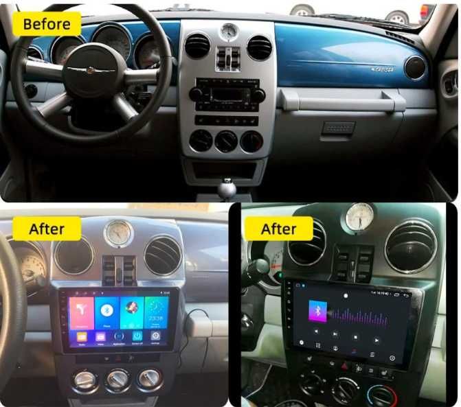 9-инчова мултимедия за Chrysler PT Cruiser (2002–2010) Подарък камера