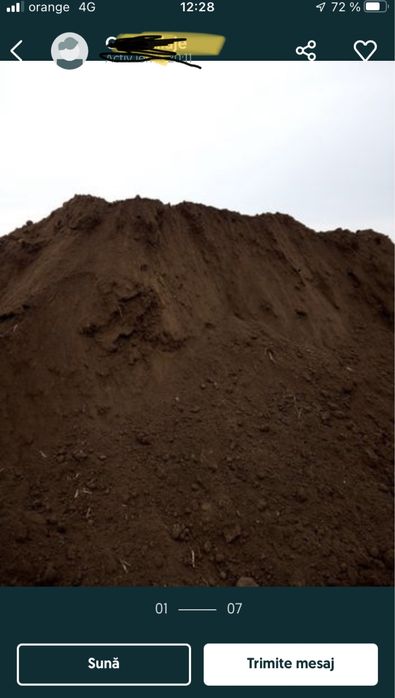 Vănd pamant vegetal si pămant de umplutură