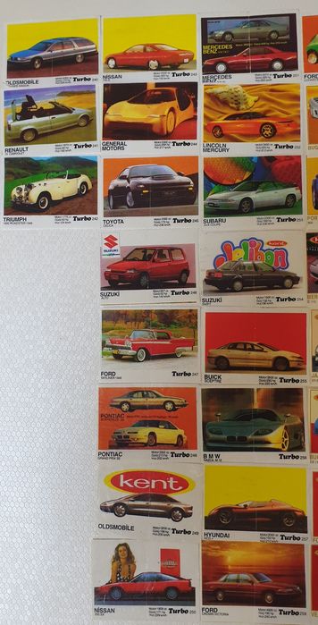 Вкладыши наклейки turbo