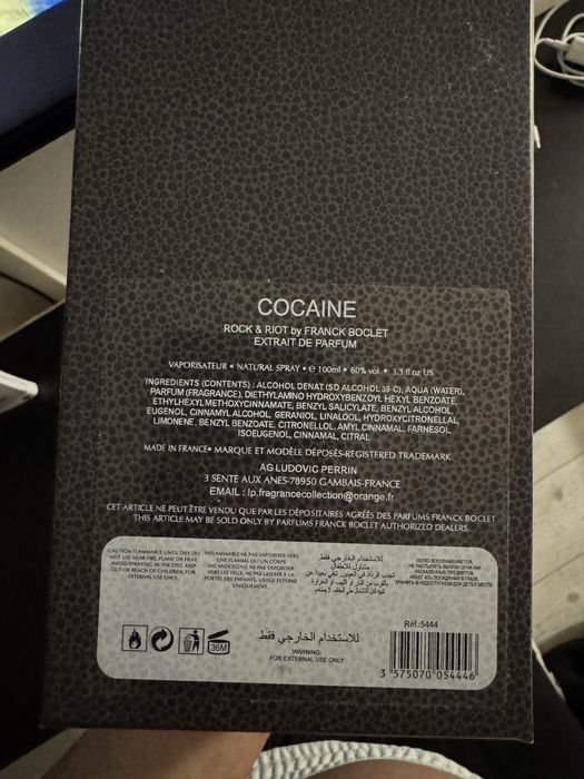 Parfum Franck Boclet Cocaine