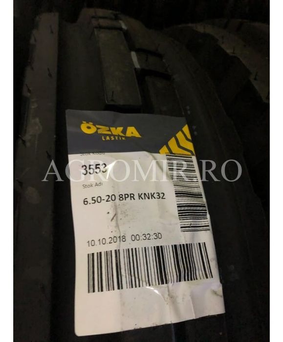 6.50-20 OZKA KNK32 8PR TT  Cauciucuri tractor, Fiat, Case, Fendt, John Deere, New Holland, Massey Ferguson, UTB   Cauciucuri tractor, Fiat, Case, Fend