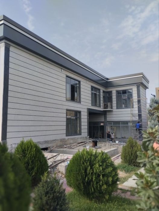 Травертин дождик фасад