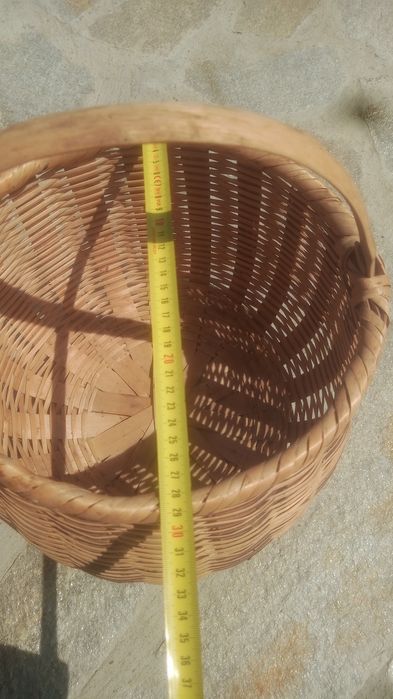 Стара Плетена кошница -2 броя Пазарски чанти.