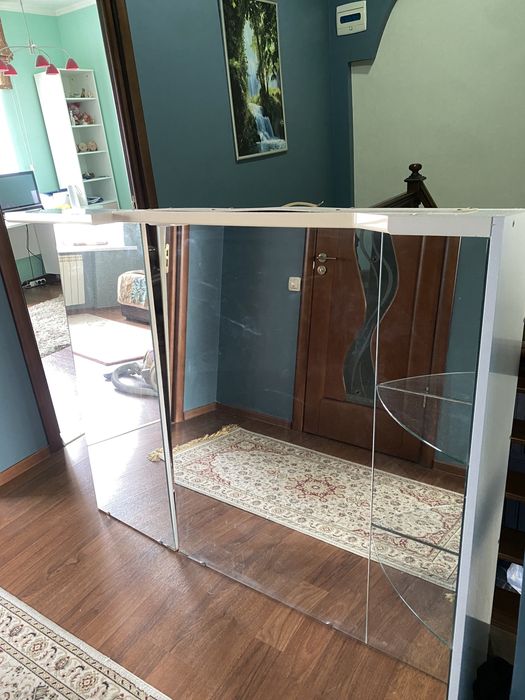 Зеркало угловное  для ванной