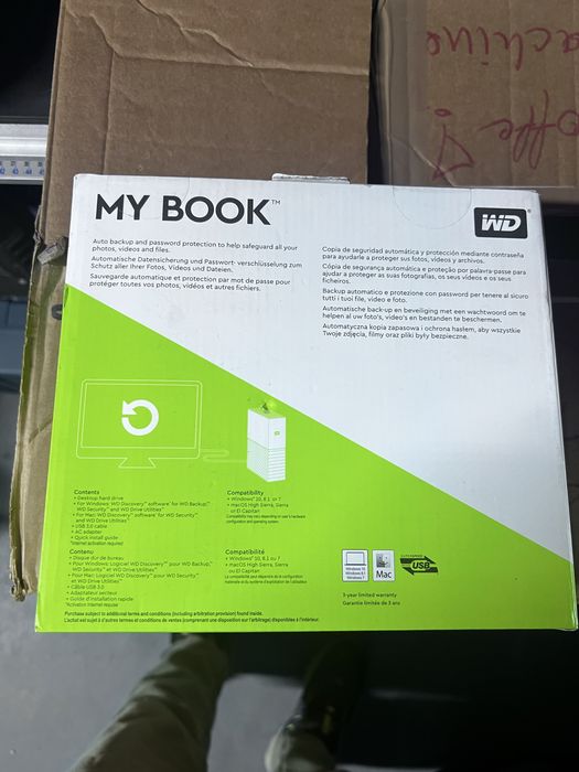 Hard Disk extern WD My Book WDBBGB0060HBK, 6TB, USB 3.0, negru