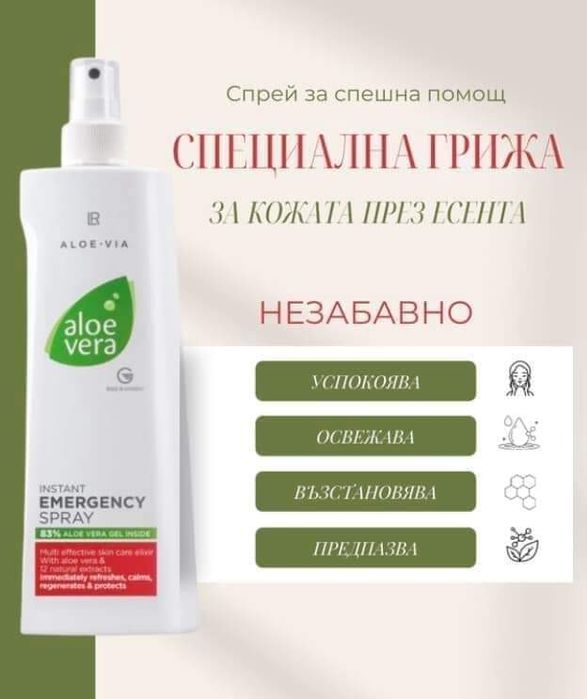Спрей за спешна помощ Алое Вера Emergency - 400 мл.