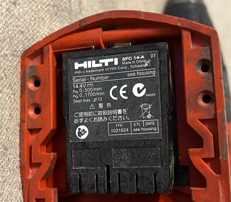 Hilti SFC 14 A 14V masina de gaurit functionala doar corp fara baterii