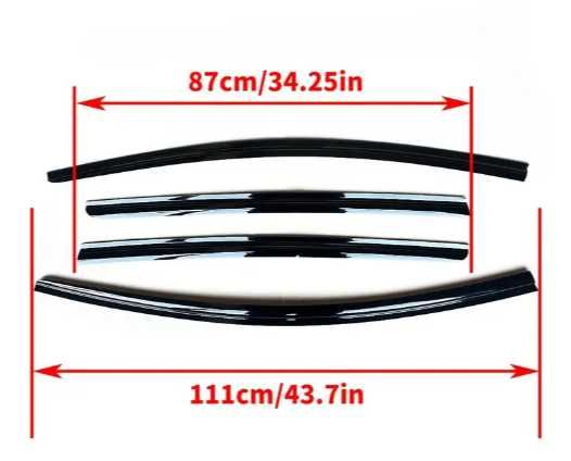 Tesla Y дефлектор  от дождя и коврик для приборной панели