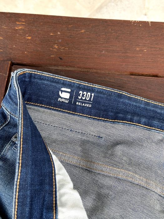Мъжки дънки G-Star Raw (3301 Relaxed Fit) - размер W42 / L40, Отлично състояние