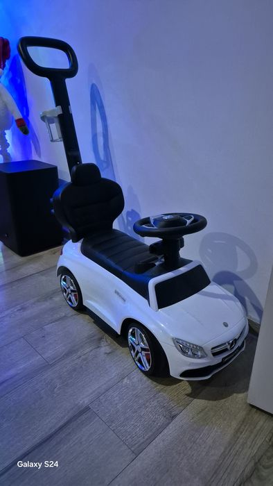 Vând trenulet si calut vtech,masinuta Mercedes,balansoar și moto