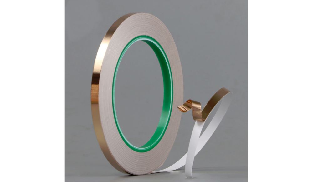 Folie Banda Cupru Autoadeziva 5mm latime 30 m lungime pt Navomodele