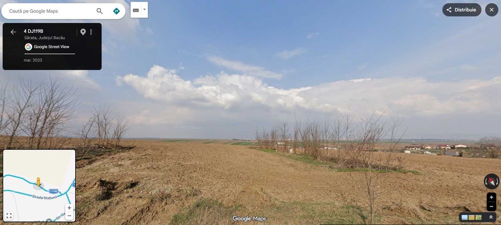 Teren intravilan - extravilan comuna Sarata, Bacau!