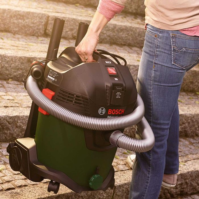 Bosch Advanced Vac 20 Прахосмукачка за Мокро и Сухо Почистване, 1200 W