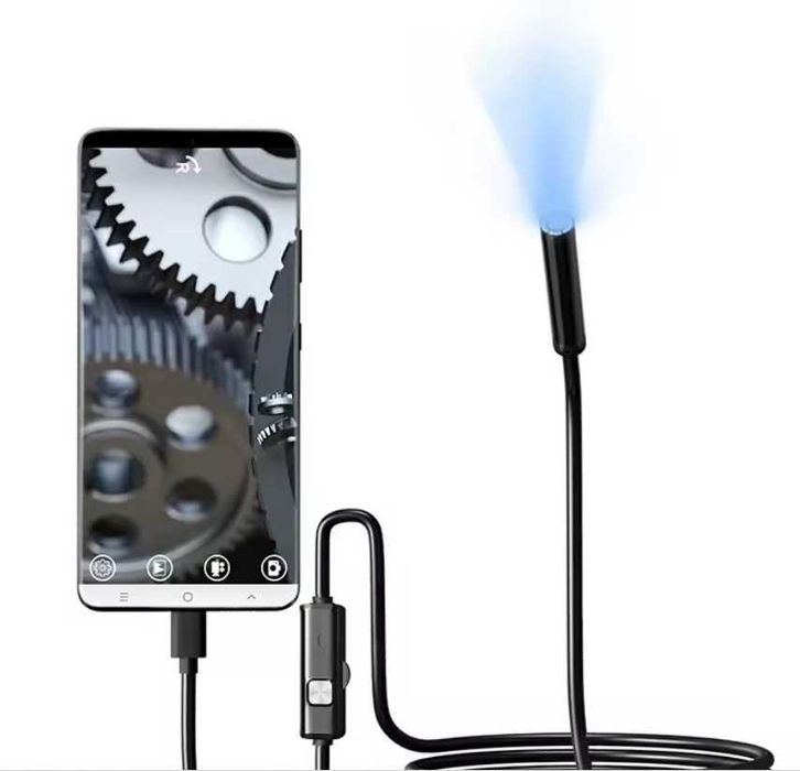 Ендоскопска камера IP67, инспекционна, дължина 2м, Android USB-C